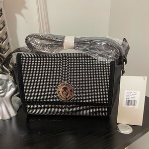 Valentino Orlandi Elegant Black and Silver Women's Bag